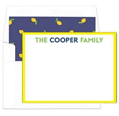 Colorful Family Flat Note Cards